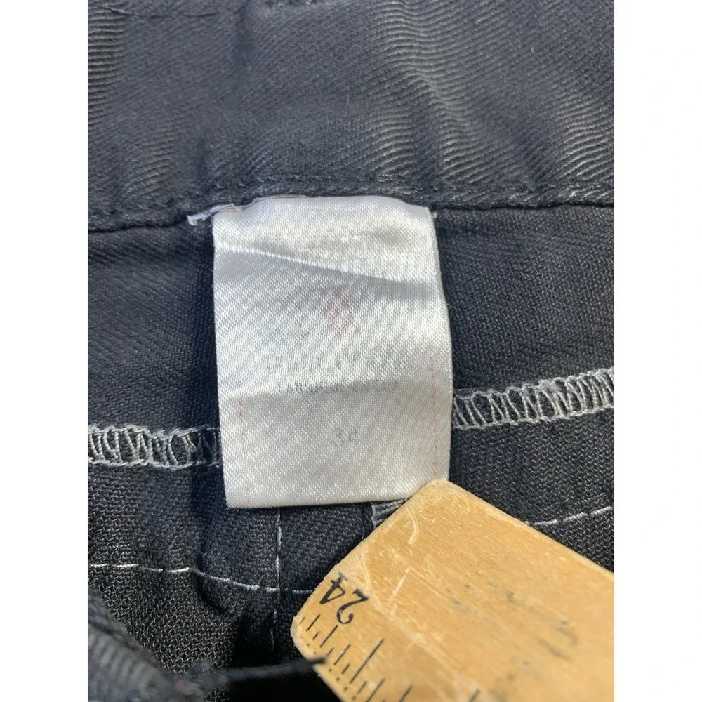 True Religion Jeans Men's 34x32 Black & Red Ricky  Relaxed Straight Denim Pants